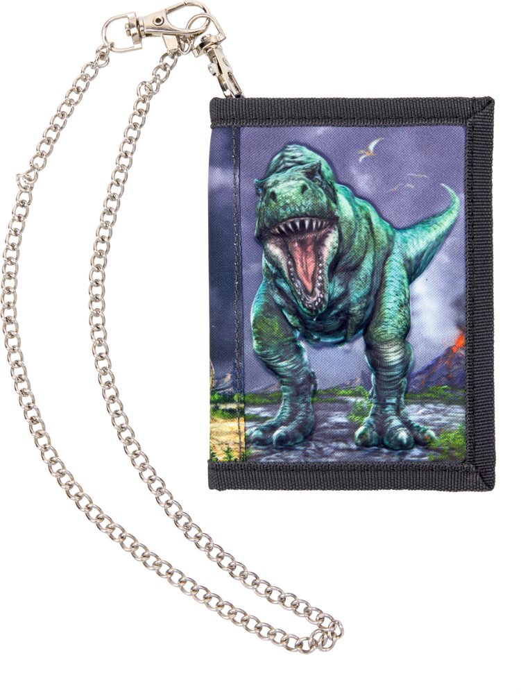 Portmonee mit Kette - T-Rex World (mit 3D-Druck) Portmonee mit Kette - T-Rex World (mit 3D-Druck)