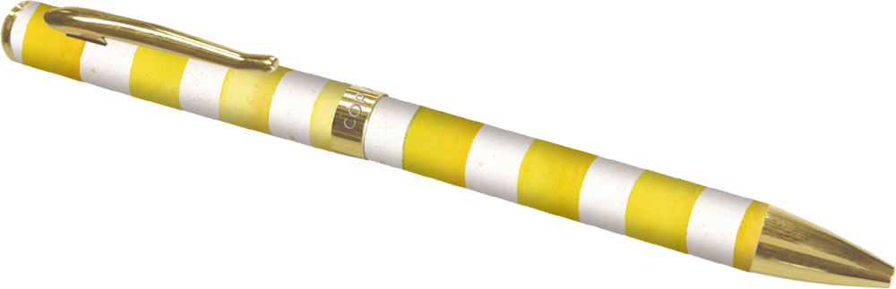 gestreifter Kugelschreiber All about yellow gestreifter Kugelschreiber All about yellow
