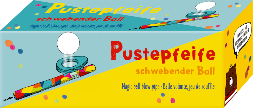 Pustepfeife Schwebender Ball - Bunte Geschenke