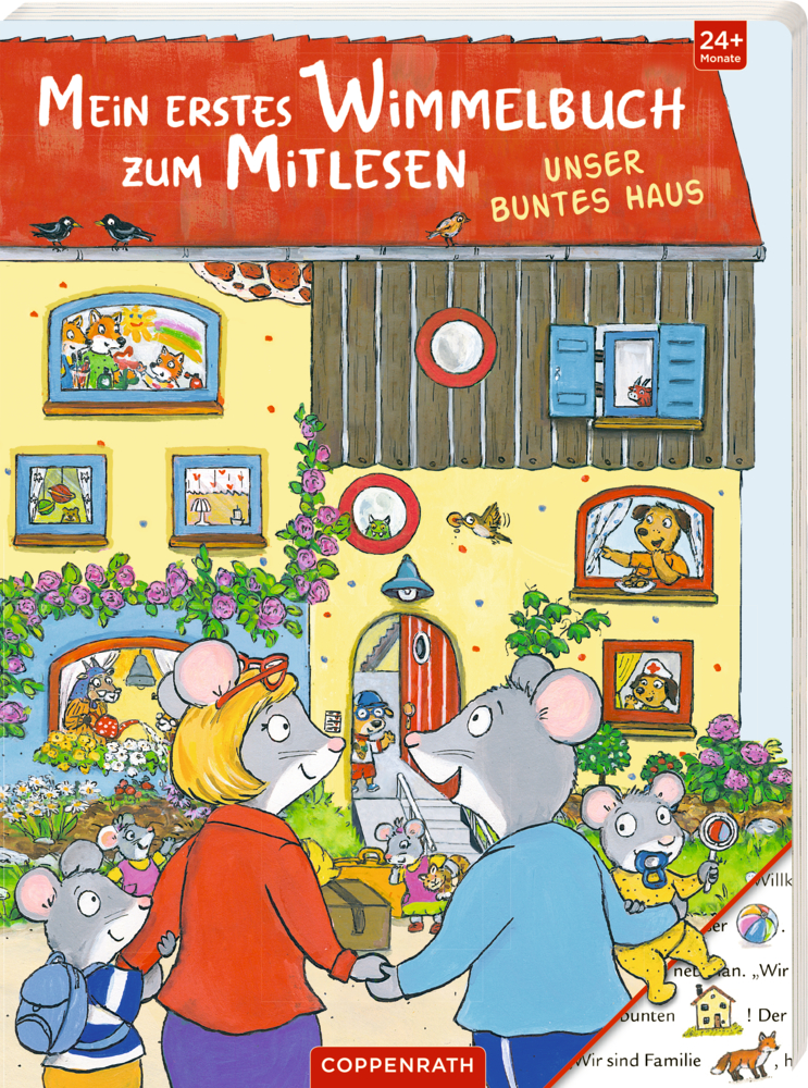 Mein 1. Wimmelbuch zum Mitlesen: Unser buntes Haus