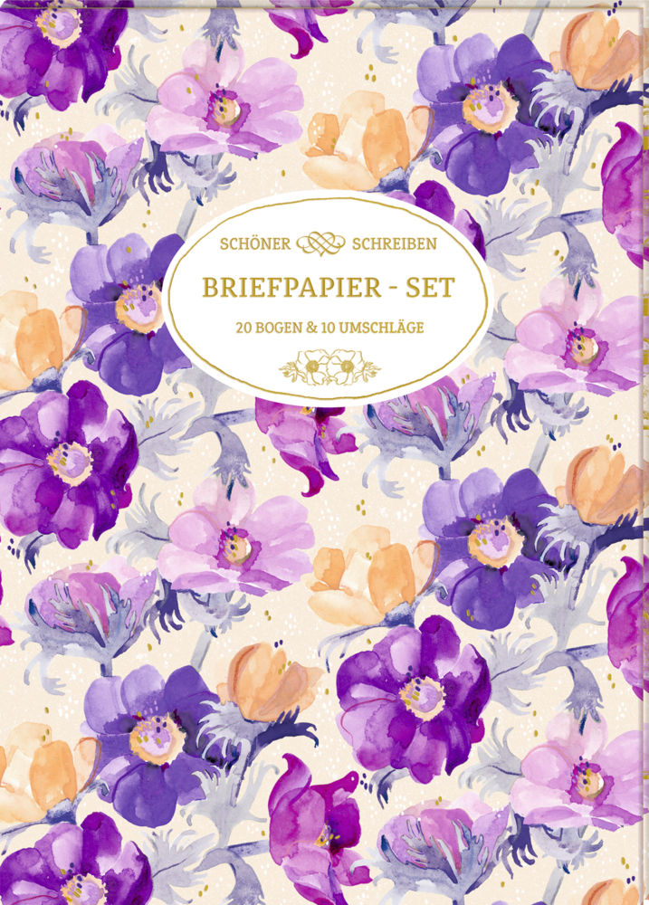 Briefpapier-Set - All about purple