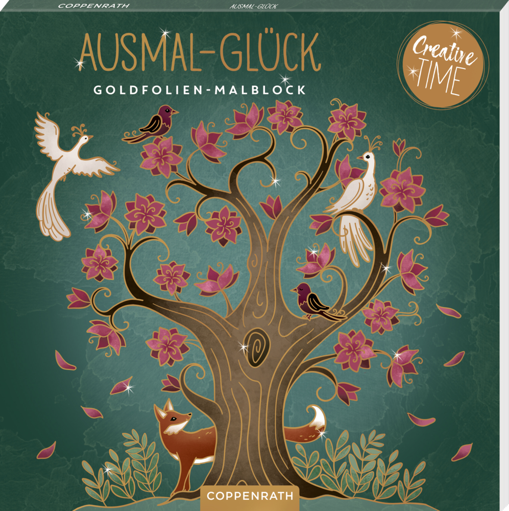 Ausmal-Glück: Goldfolien-Malblock - Creative Time (Magic W.)