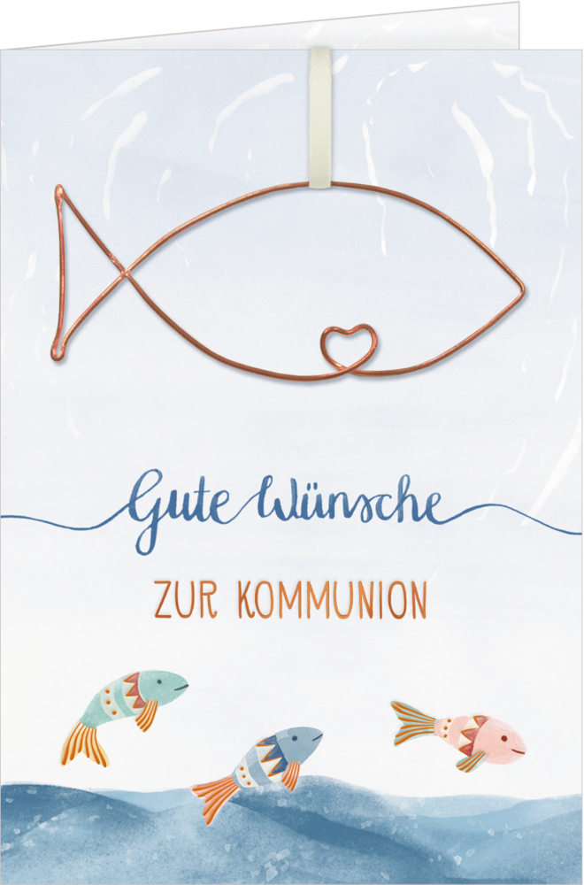 Grußkarte Gute Wünsche zur Kommunion