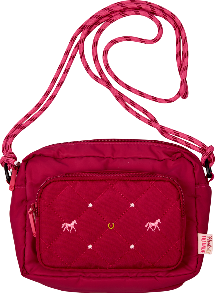 Umhängetasche Pferdefreunde, berry