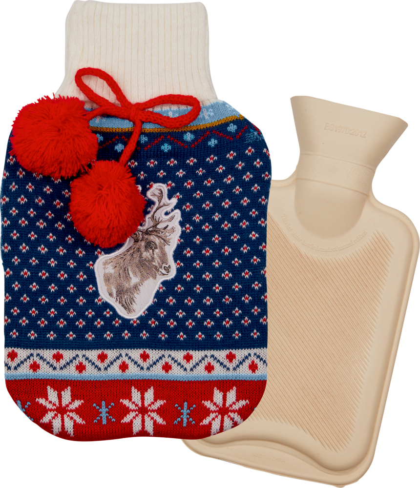 Wärmflasche mit Bezug - Lichterhelle Weihnachtszeit