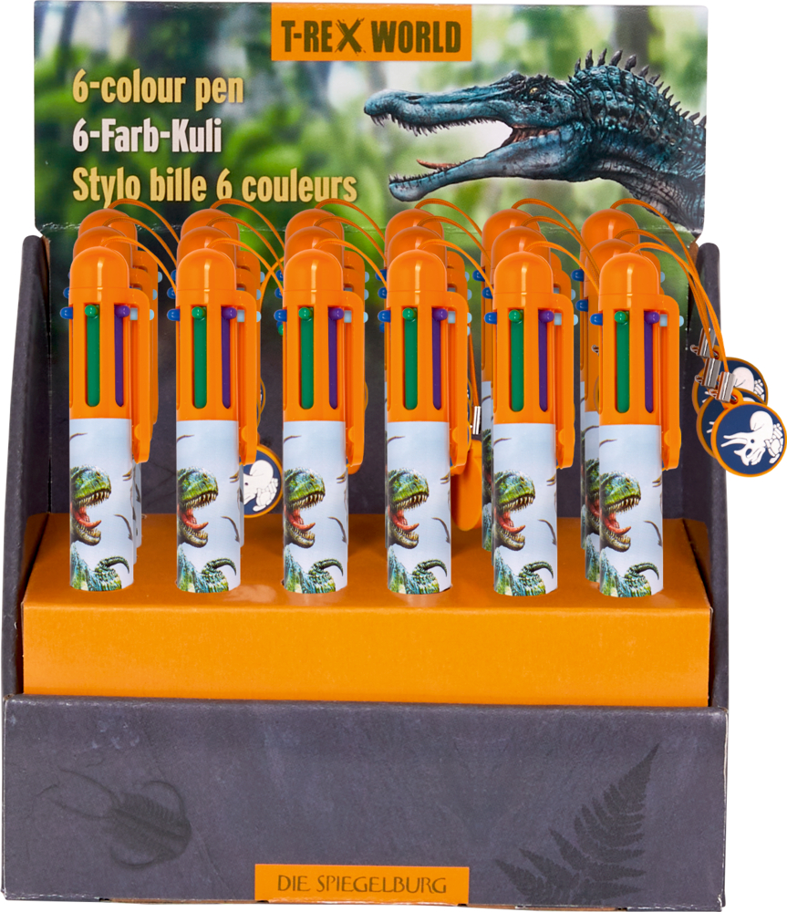 6-Farb-Kuli T-Rex World 6-Farb-Kuli T-Rex World