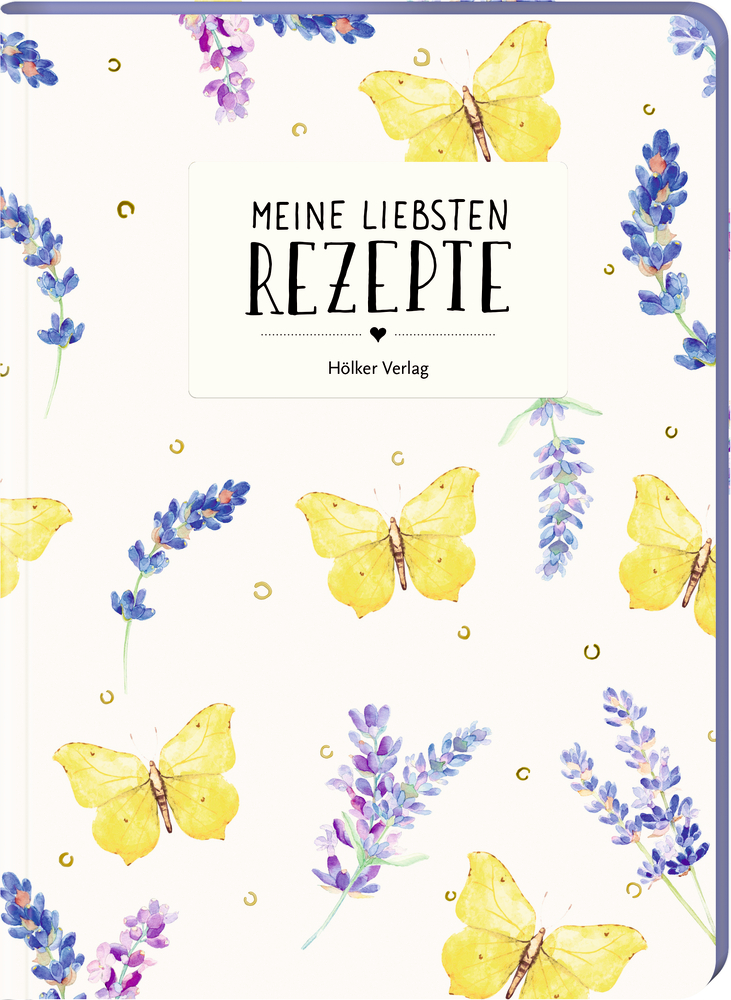 Meine liebsten Rezepte - Einschreibbuch (Lavendel)