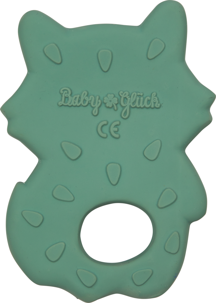 Grüner Waschbär-Beißring von hinten.