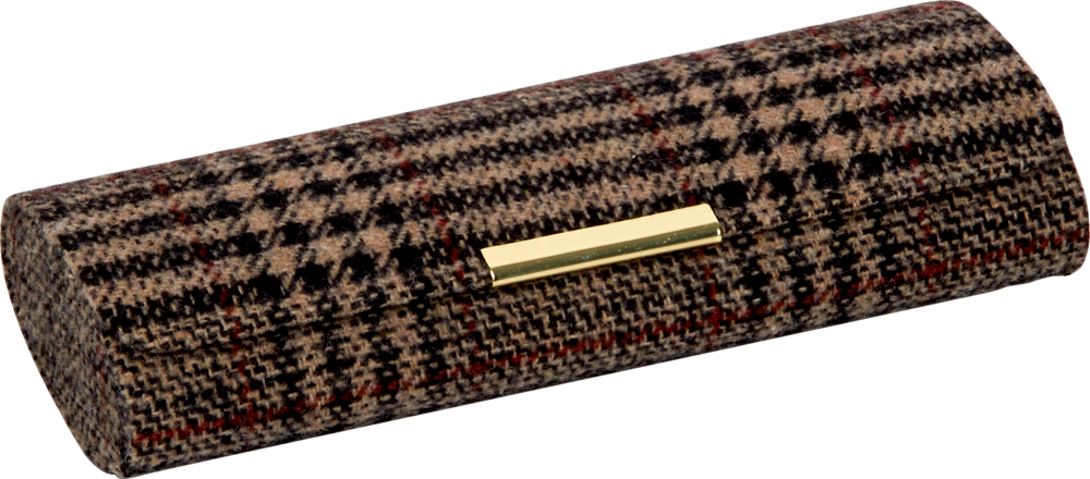 Brillenetui mit Putztuch "Tweed" - Sherlock Holmes