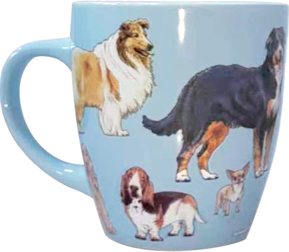 Porzellan-Tasse Hunde - I love cats & dogs