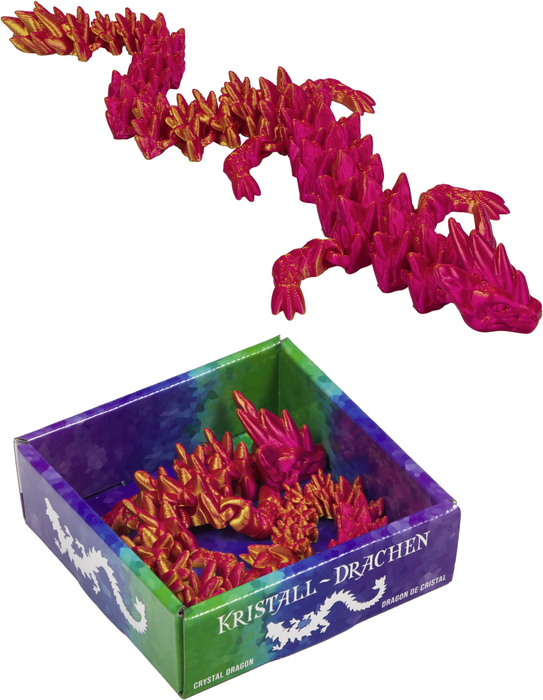 pink/rot, Kristall-Drache
