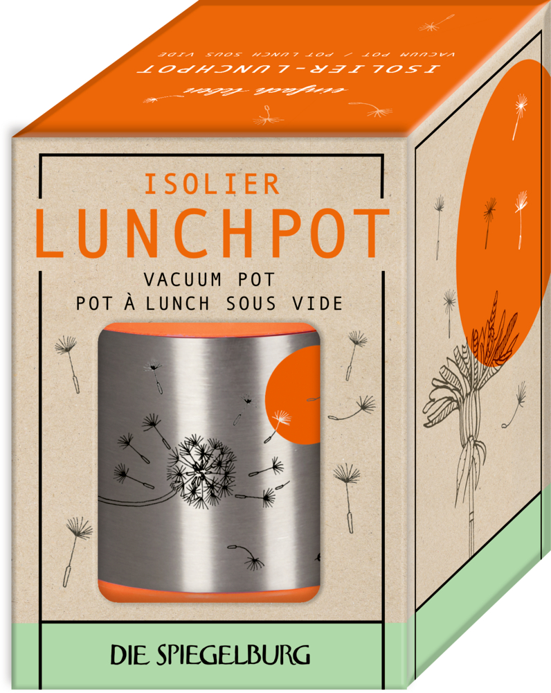 Isolier-Lunchpot aus Edelstahl - einfach leben (ca.0,3 l)