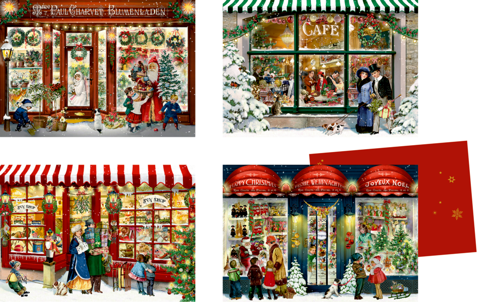 Nostalgischer Laden, Mini-Adventskalender (Behr)
