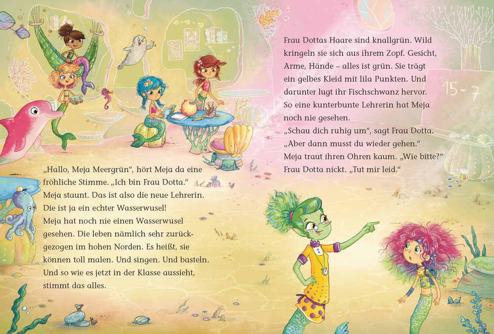 Meja Meergrün (für Leseanfänger) - Nixenwirbel in der Schule (Bd. 1)