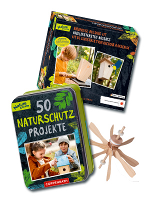 Zwei Spiegelburg Nature Zoom Bausätze zum Thema Naturschutz