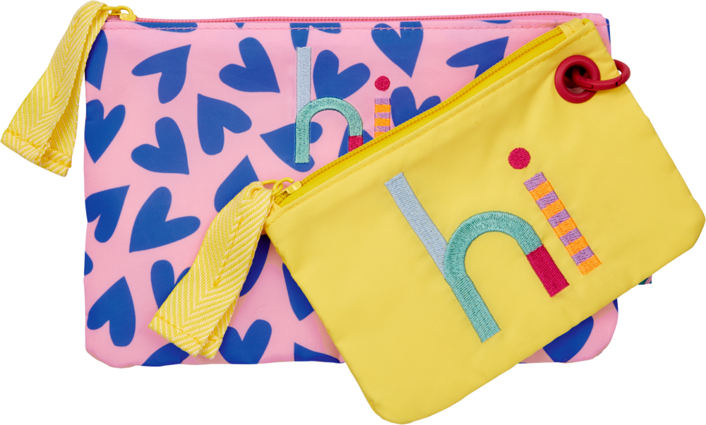rosa/blau, Allzweck- & Kosmetiktäschchen Taschenzauber