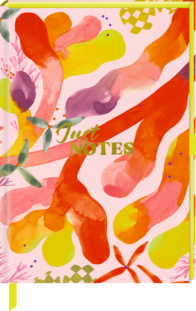Notizbuch DIN A5 - Just Notes (CORAL), Punktraster Notizbuch DIN A5 - Just Notes (CORAL), Punktraster