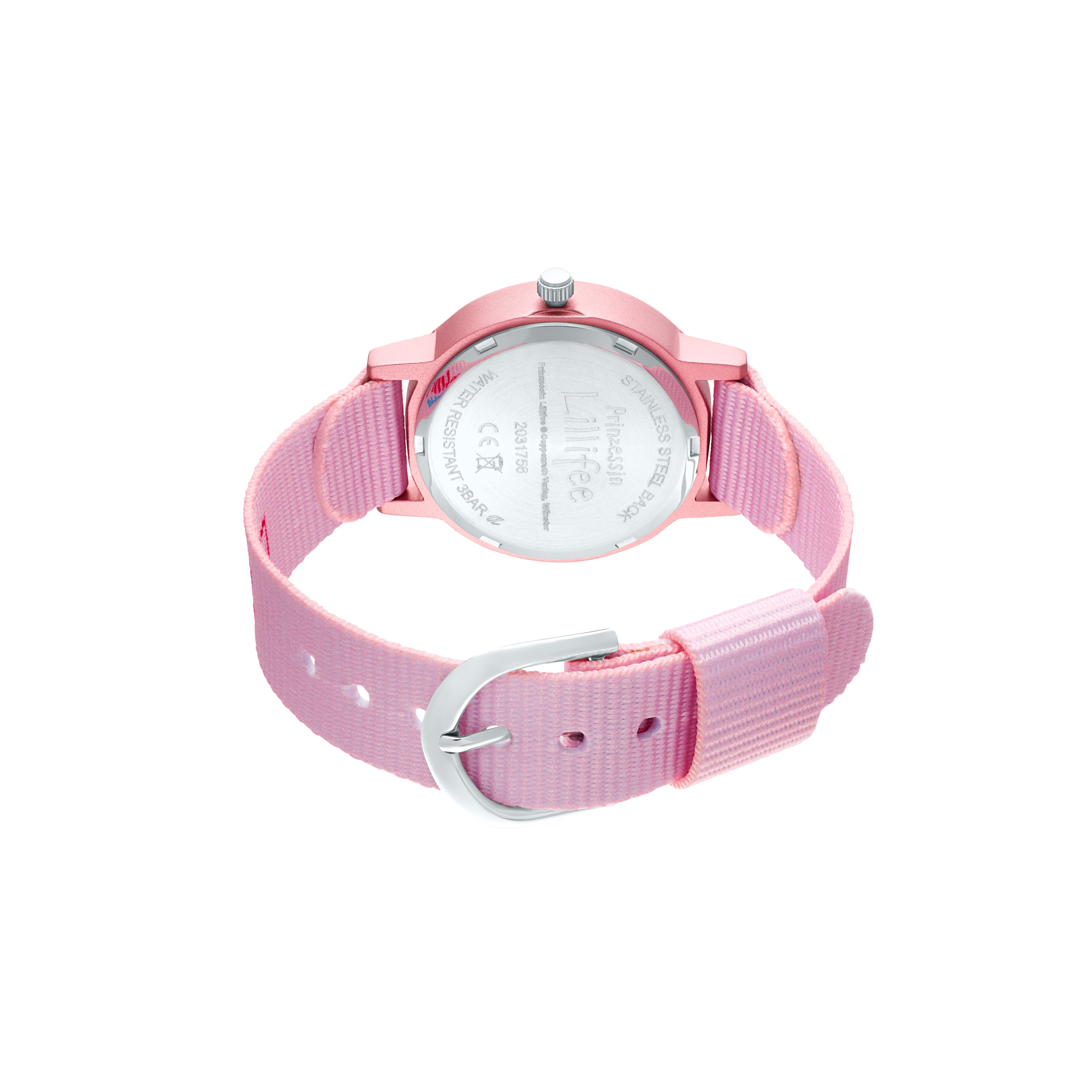 rosa, Armbanduhr Schmetterling Prinzessin Lillifee (Lizenzmarke Amor)
