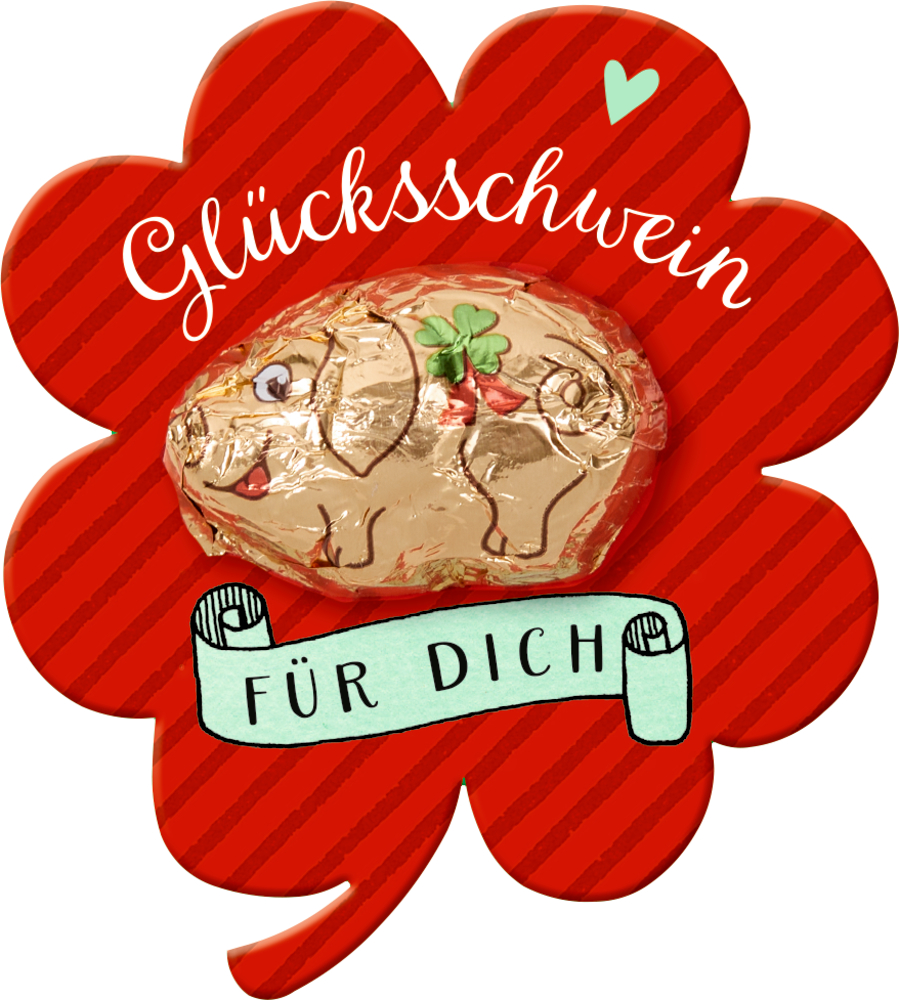 Schoko-Glücksschwein Viel Glück