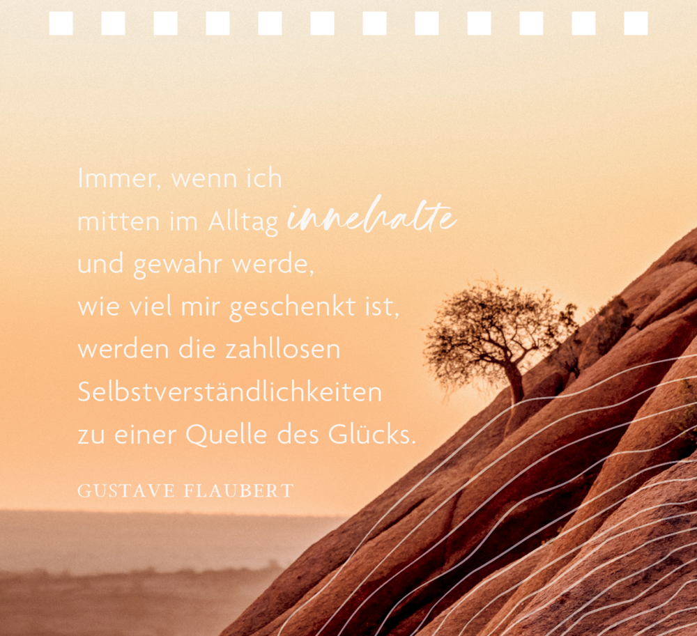 Kleines Spiralaufstellbuch: Schöne Momente für die Seele