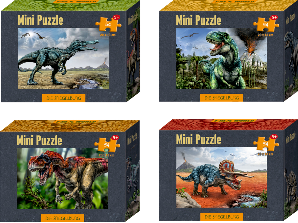 Mini-Puzzle T-Rex World (54 Teile)