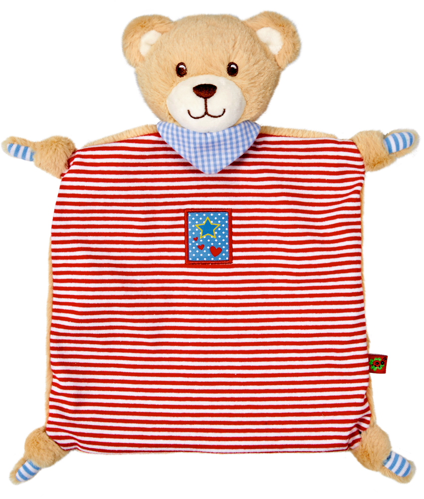 Schnuffeltuch Teddy BabyGlück, rot