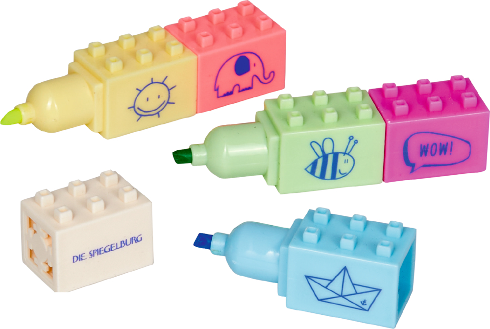 Baustein-Marker - Bunte Geschenke