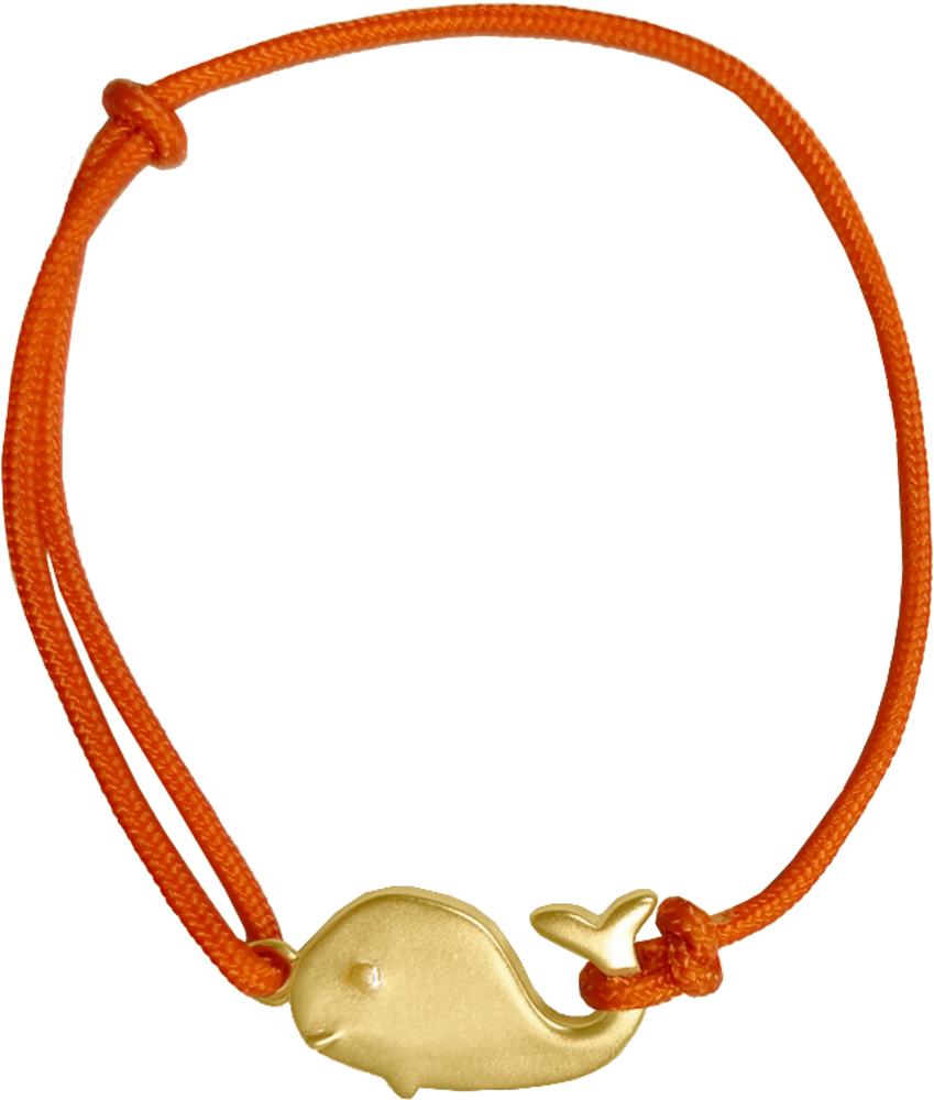 Armband mit Walanhänger (vergoldet)