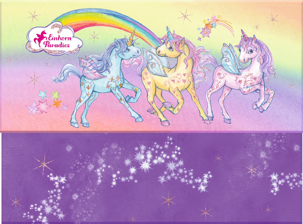 Briefpapier-Set - Einhorn-Paradies