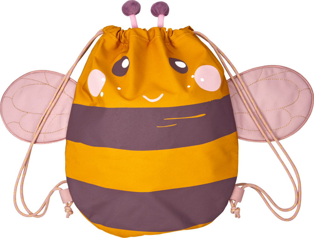 Sportbeutel Biene- Kleine Freunde (nachhaltig aus recyceltem Polyester)