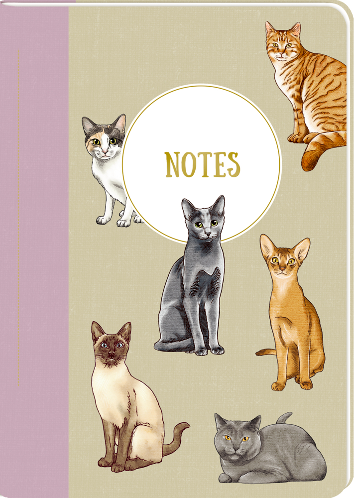 Notizheft DIN A5 - Notes (I love cats & dogs)
