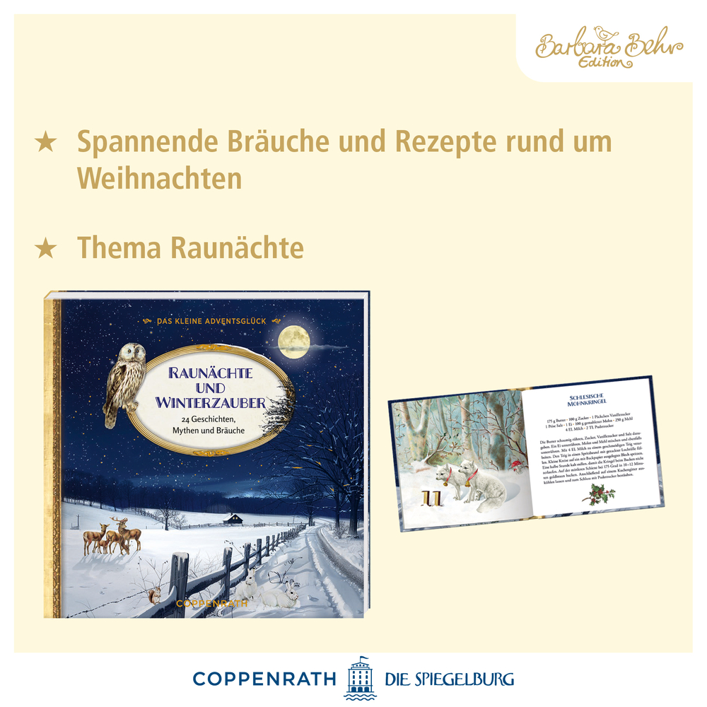 TExt mit Verkaufsargumenten wie z.B. spanennden BrÃ¤uchen und Rezepten.