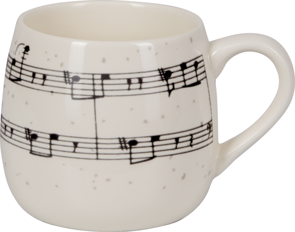 Porzellan-Tasse "Noten" - All about music