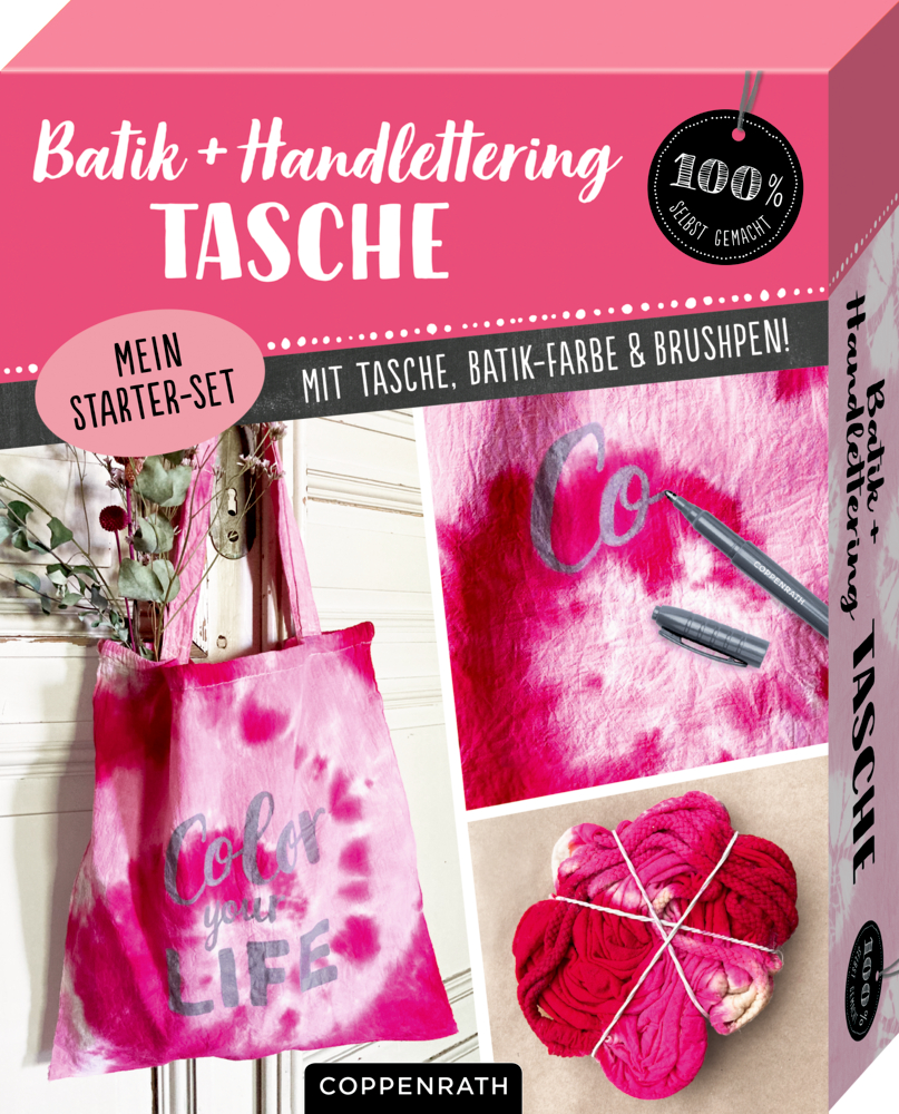 Mein Batik + Handlettering Starter-Set (100% selbst gemacht)