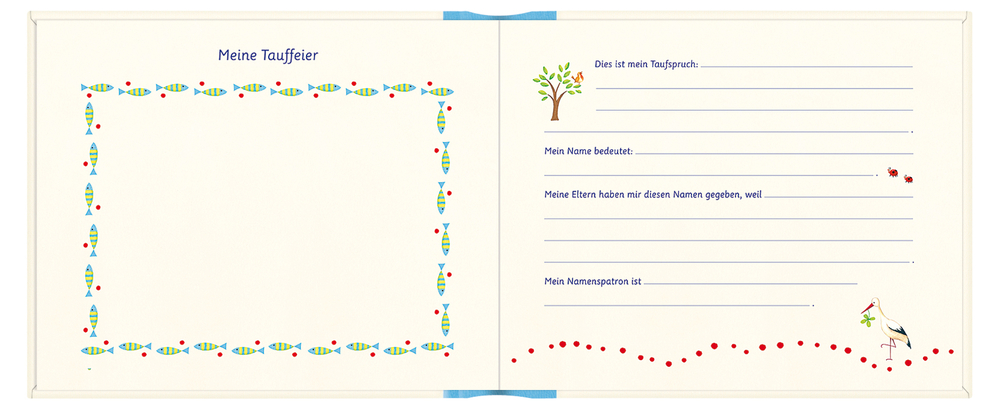Eintragalbum - Meine Taufe, hellblau