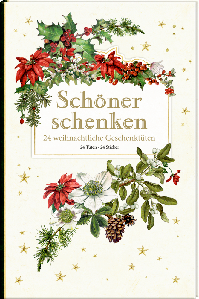 Geschenktüten-Buch: Schöner schenken (Botanische Weihnachten)