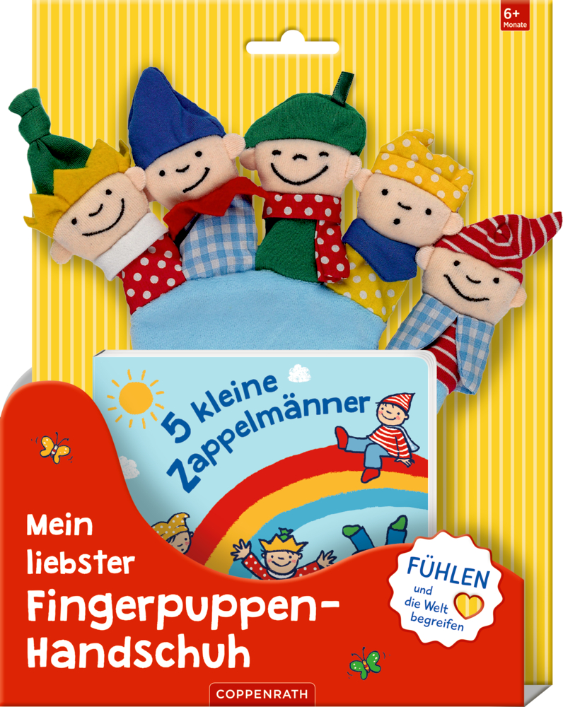 5 kleine Zappelmänner - Mein liebster Fingerpuppen-Handschuh