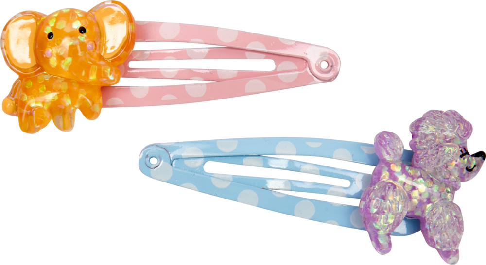 Haarclip Elefant oder Pudel - beautiful Stars