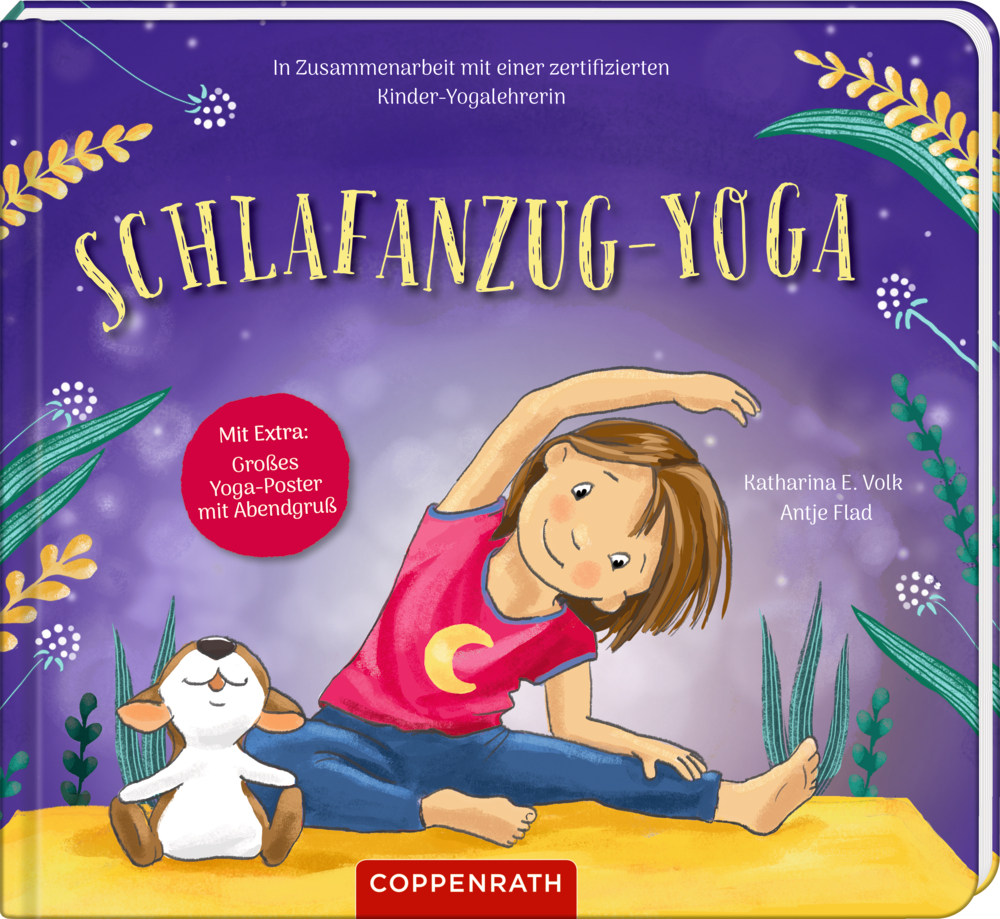 Schlafanzug-Yoga - Kinderyoga-Bilderbuch mit Poster Schlafanzug-Yoga - Kinderyoga-Bilderbuch mit Poster