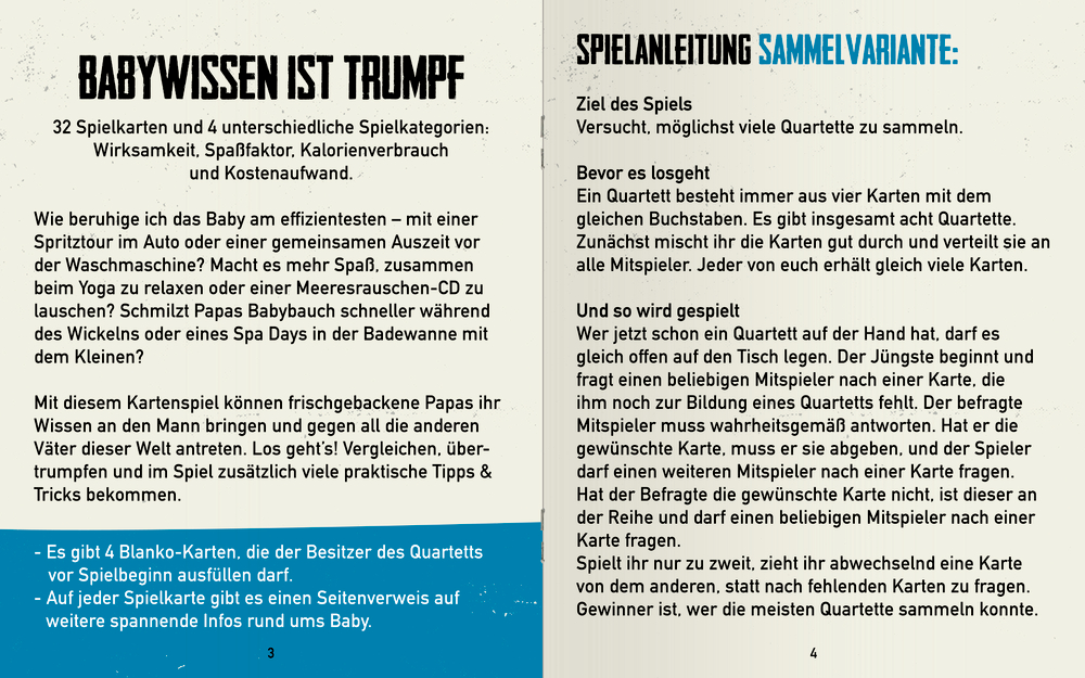 Schachtelspiel: Papa-Quartett