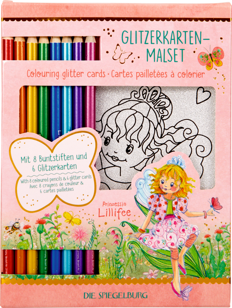 Glitzerkarten-Malset - Prinzessin Lillifee