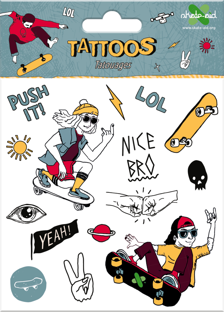 Tattoos Skate-aid