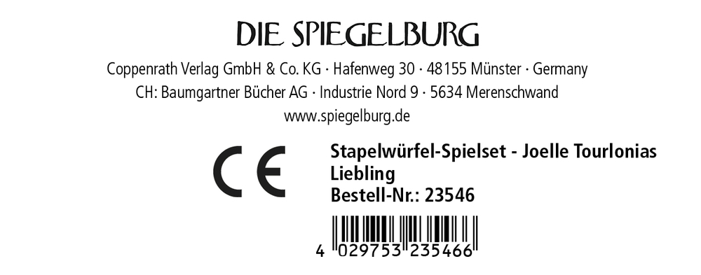Stapelwürfel-Spielset - Joelle Tourlonias Liebling