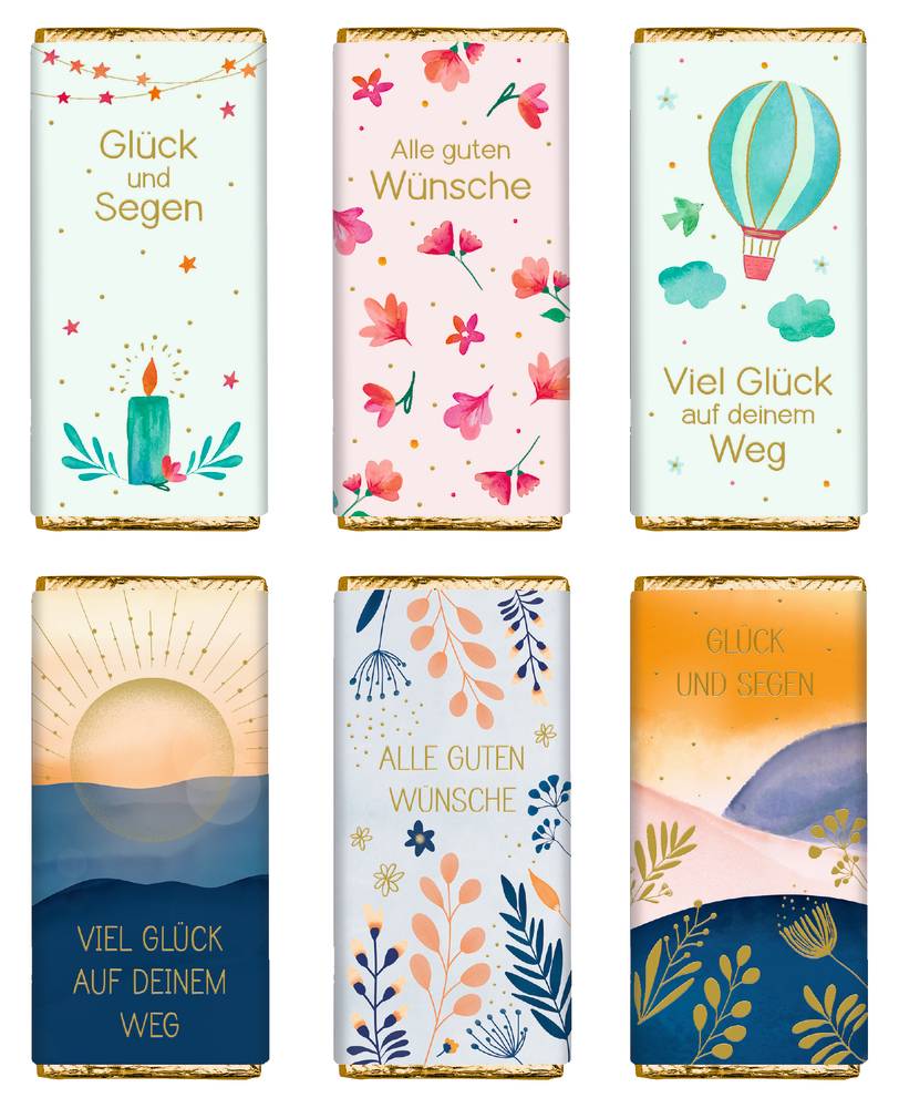 Schokolade Glück und Segen - Kleine Schokogrüße (30 g)