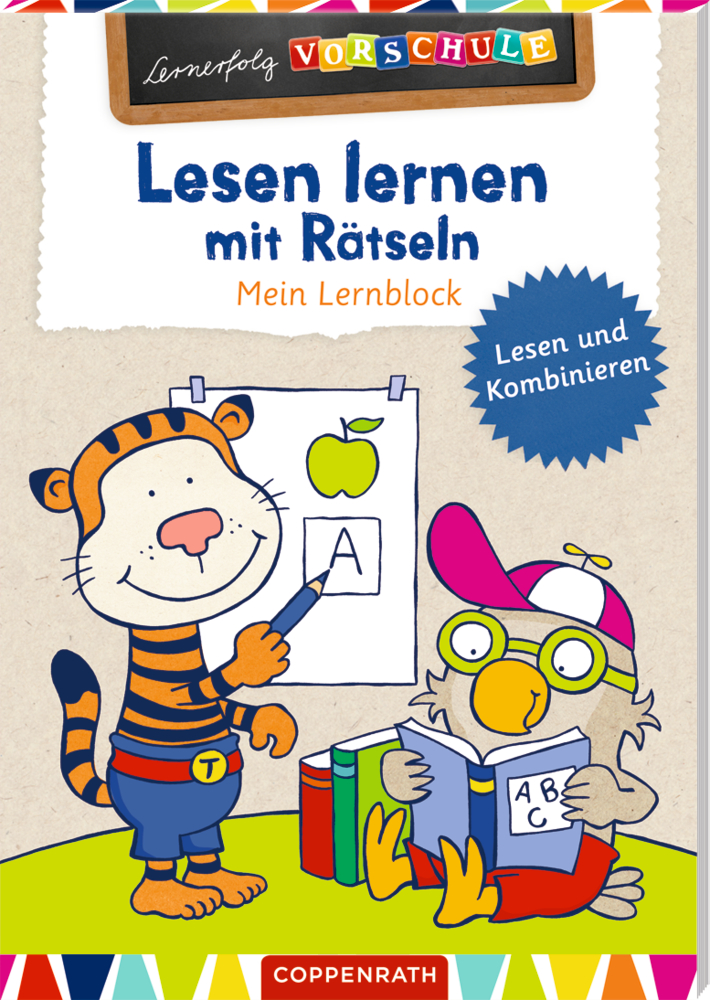 Lernerfolg Vorschule: Lesen lernen mit Rätseln - Lernblock Lernerfolg Vorschule: Lesen lernen mit Rätseln - Lernblock