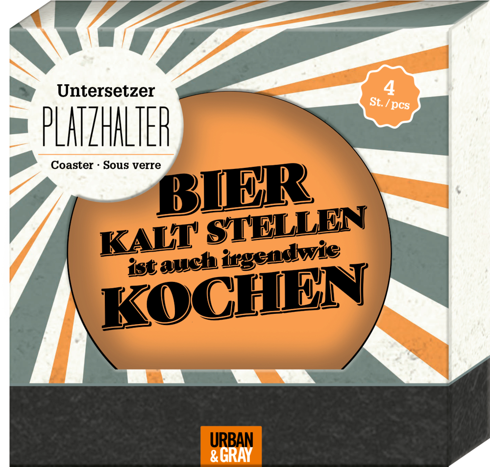 Untersetzer PLATZHALTER Urban & Gray (4er Set)