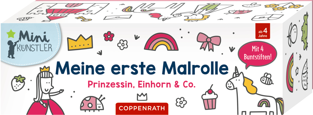 Meine erste Malrolle: Prinzessin, Einhorn & Co. (Mini-Künstler)