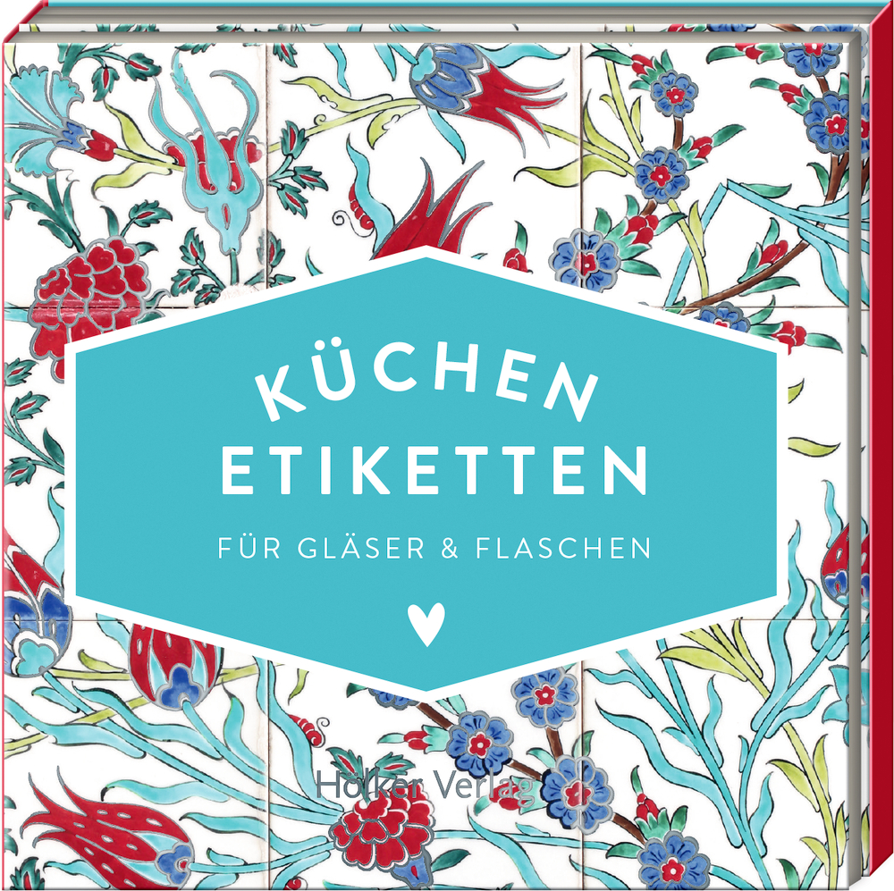 Küchen-Etiketten für Gläser & Flaschen, Türkis (Küchenpapeterie)