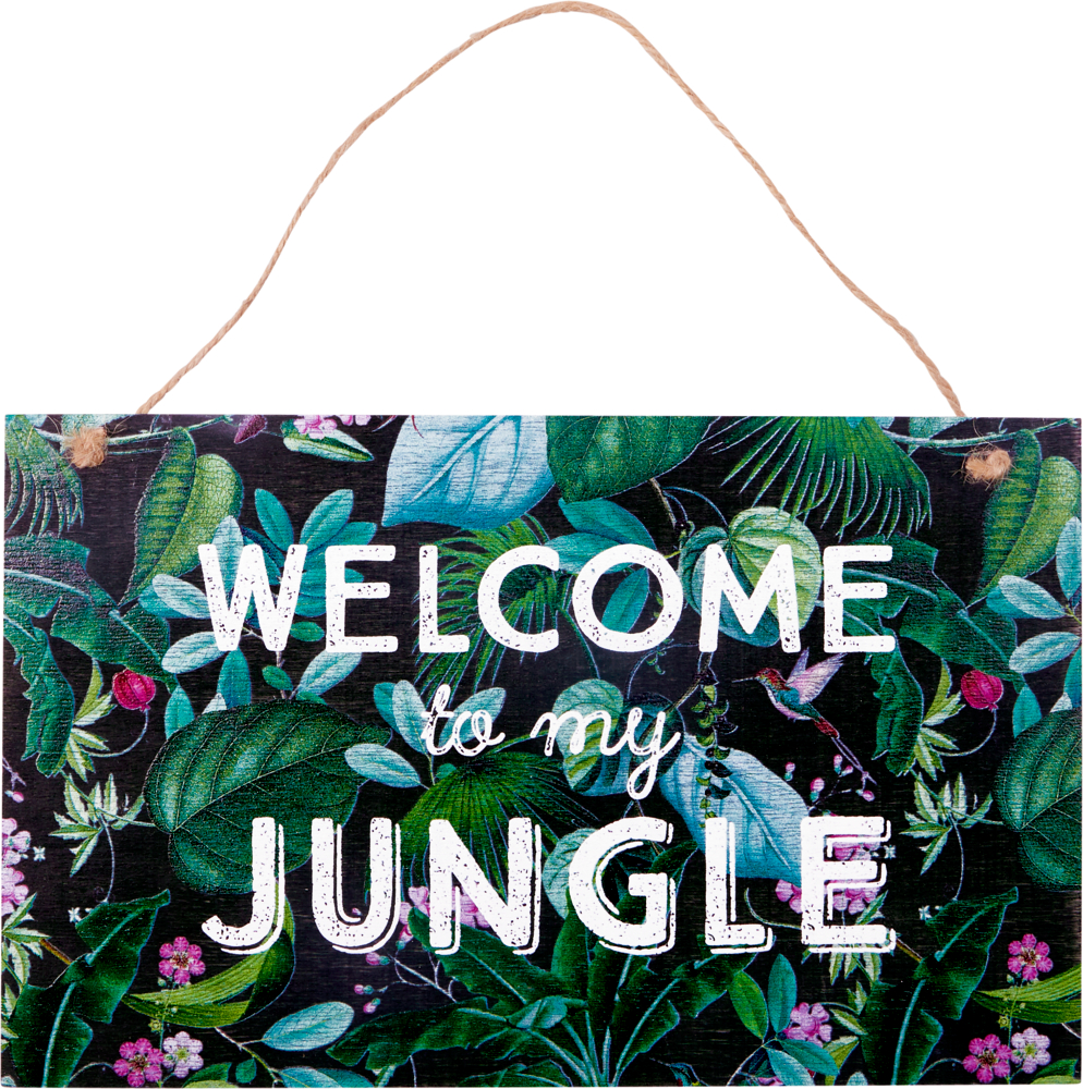 Gartenschild "Welcome to ..." I love my Jungle (Garden)