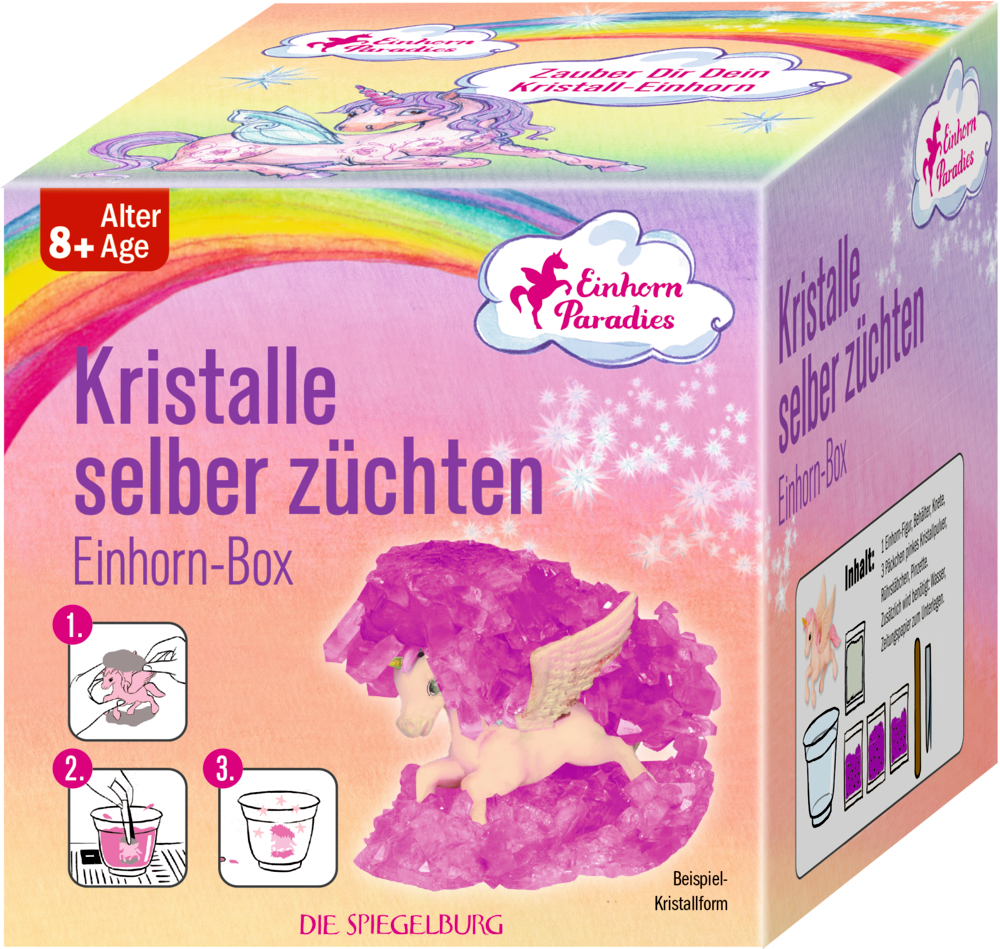 Kristalle selber züchten "Einhorn-Box" - Einhorn-Paradies